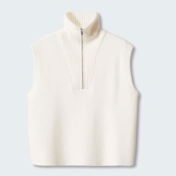 Sleeveless knit sweater vest with zipper size XL. - Picture 2 of 8